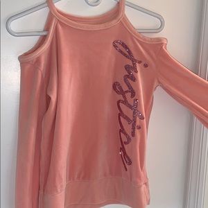 Pink fuzzy shirt